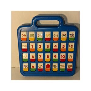Vintage 1995 Fisher Price Flip-up Numbers Count Add Subtract Math Educational
